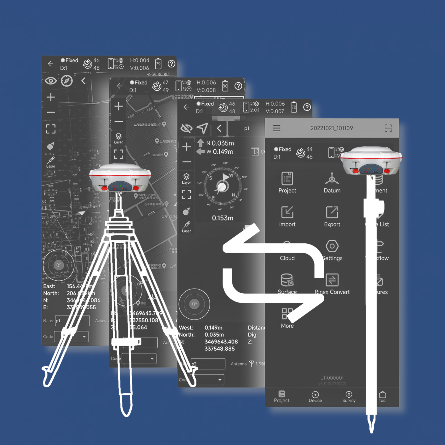 GNSS Sino T300 Plus GNSS Receiver